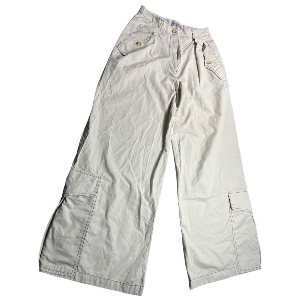 Ivan Grundahl Copenhagen Pants 36 Tan Wide Leg Cargo Avant Garde